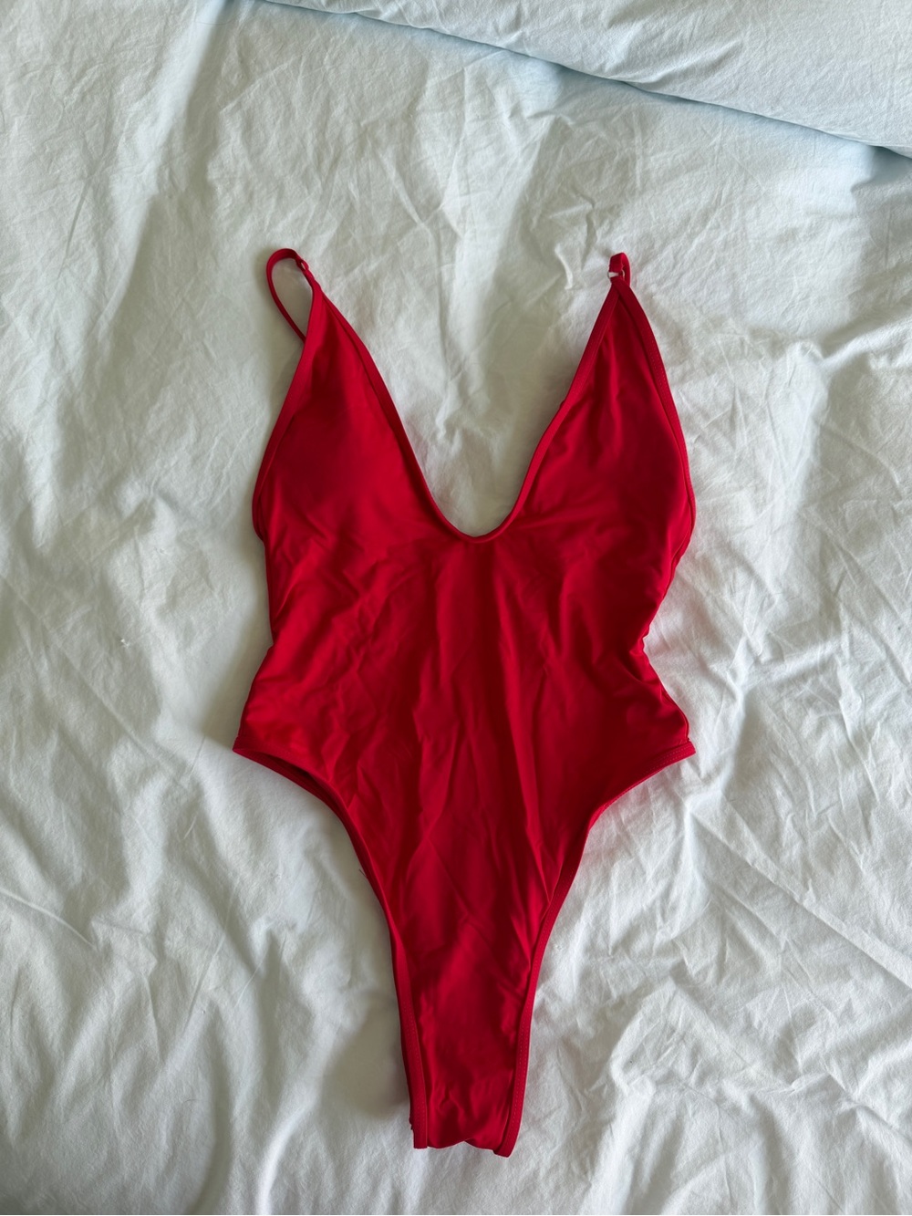 Red One-Piece Swimsuit